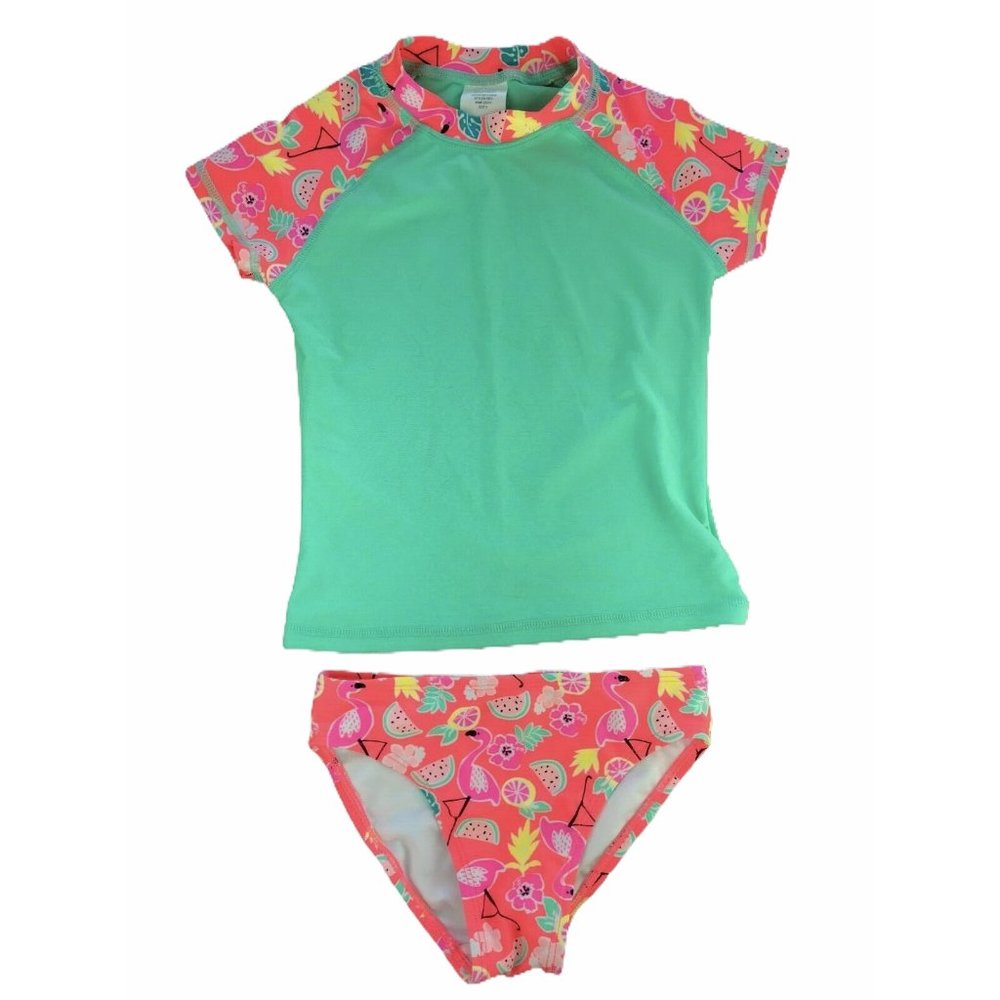 Girl's Toddler Swimsuit 2 Piece Bikini Rash Guard